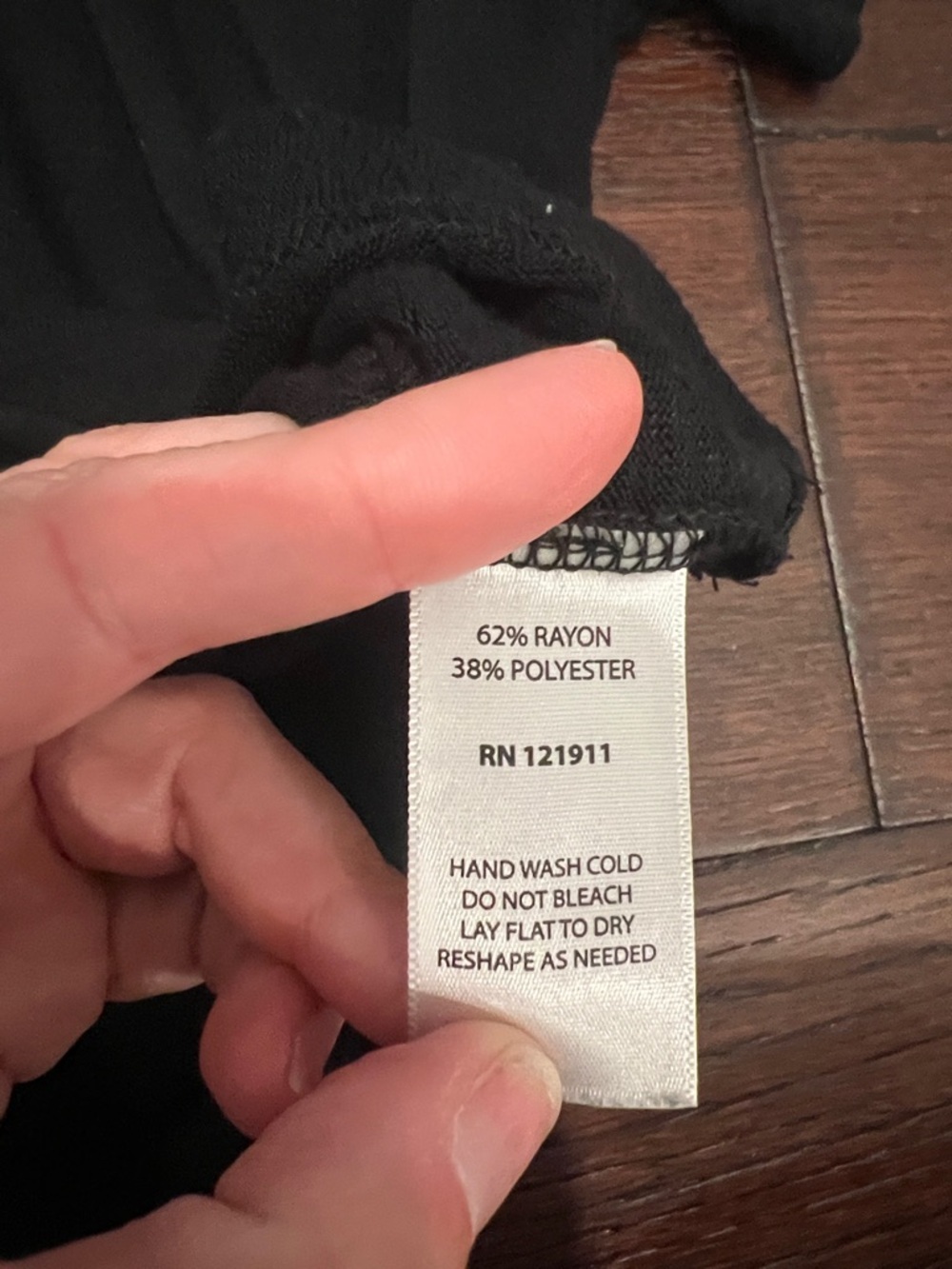 LNA Black Short Sleeve Crew Tee a little thicker - Picture 3 of 3